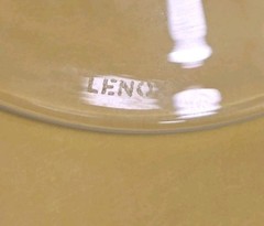 **NEW** Lenox Butterfly Meadow Yellow Etched Balloon Wine Glass 9” tall (FJ)