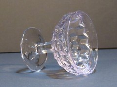 Vtg 3-Sun Kissed Purple Fostoria American Champagne Low Sherbert Glasses 3 1/2″T