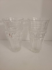 Set Of 2 Mikasa Titan Crystal 12 oz High Ball Glasses 6”