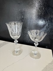 June Night by Tiffin-Fransican. 12 wine glass and 9 champagne.