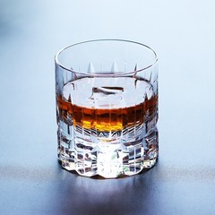 Lead free Handmade Whisky Glass Clear Glass Tumbler Solid Thick Bottom 7oz
