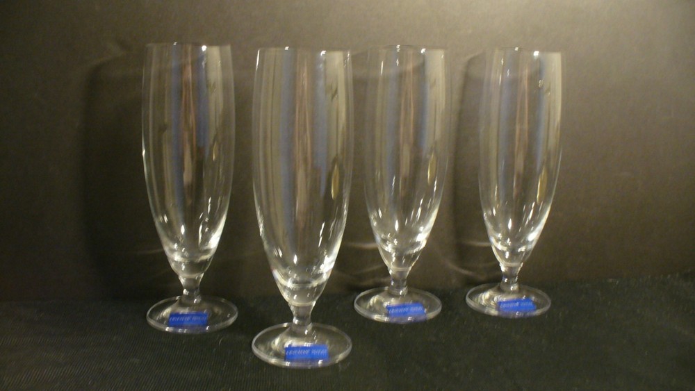 Oneida Schott Zweisel Beers 8 5/8″ Pilsners Glasses or Parfait Glasses – 4