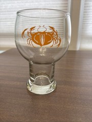 VTG 70s Zodiac Astrology “cancer” Drinking Glass Beverage Wine Goblet 6.75 Tall