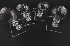 4 Vtg Signed T.G. Hawkes & Co COLONY Brilliant Cut Crystal Sherry/Brandy Glasses