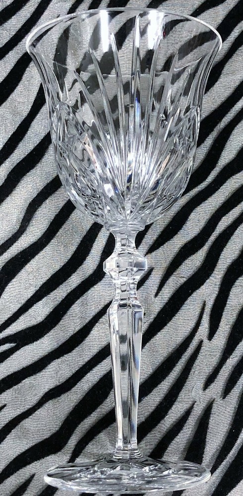 2 Gorham ROSEWOOD Clear Cut Crystal Wine Glasses 7 & 7/8 in. 1999-2006