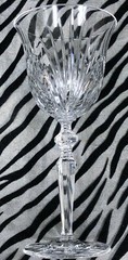 2 Gorham ROSEWOOD Clear Cut Crystal Wine Glasses 7 & 7/8 in. 1999-2006