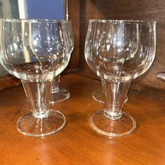 MCM Anchor Hocking Beer Glasses, Hollow Stem 12oz Glasses, Stout Set of 4 .