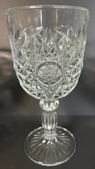 4 Vnt Libby STAR OF DAVID Hobstar Starburst Goblets Glasses Water Wine 12oz 7.25
