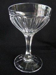 Heisey Clear Glass Narrow Flute 393 Champagne Tall Sherbet 5″ Excel. Used Cond.