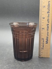 Hazel Atlas New Century Amethyst Purple 3 1/2” 5oz Tumbler Depression Glass