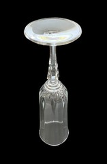 Set of 5 St George American Heritage Champagne Flutes Crystal Optic 8-3/8″