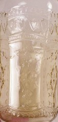 Patrician Tumbler Amber Depression Glass Federal Vintage 4.25 in. Spoke 9 oz.