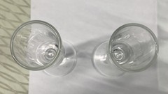 Set Of 5 Etched Elegant Berry Leaf Cordial Glasses&2 Plain Liqueur All Footed 4”