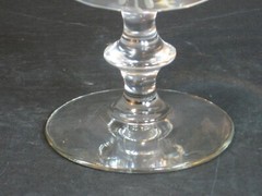 VTG CRYSTAL HAND CUT CHAMPAGNE/SHERBET GLASS/S LEAF/FLORAL DESIGN 4” RARE, MINT!