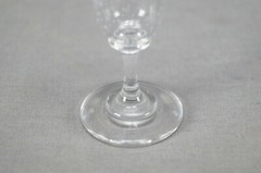 Set of 10 St Louis Saint Louis Engraved Floral & Dots Cordial Glasses Circa 1890