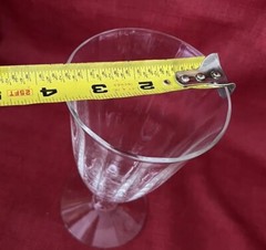 8 Fostoria NIAGARA 6026 Fosnia Water Goblets Iced Tea Glasses Wavy Optic VTG D/C