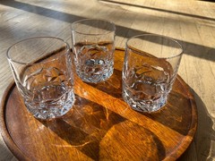 Excellent Shape TIFFANY & Co “Rock Cut” Double Old Fashioned Glass