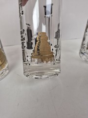 Rare Vintage Libbey MCM Georges Briard Highball Black Gold Barware Atomic Era