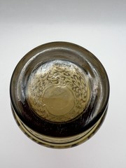 VTG Libbey Tawny Brown Glass Prado Tumbler Raised Scroll Design MCM Replacement