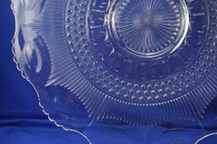 Tiffin Bullseye / US Glass Manhattan Torte Plate, Punch Bowl Underplate 22 (S33)