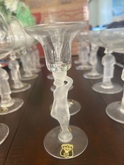 Vintage Bayel Cristallin glasses France
