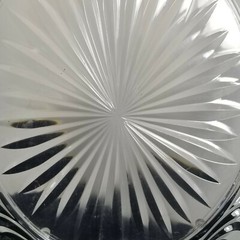 PRE-OWNED Large Garandi France 24% Cristal d’Argues Crystal Oval Picture Frame