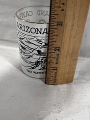 Hazel Atlas Grand Canyon Arizona Hopi Indian Drink Shot 3” Glass Barware MCM AZ
