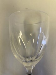 Set Of 8 Val St. Lambert Crystal Stem Wines Glasses Water Goblets Short