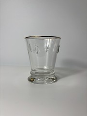 La Rochere Gold Rim Bee Tumblers Set of 7 French Glass 9 Oz Napoleon France