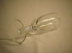 Old Vintage Wine Cordial Clear Glass Stemware Unknown Maker