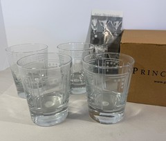 Princess House Aston Bar Glasses Set of 4 New in Original Box