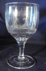 Blaze Icicle goblet New England Glass Company flint glass