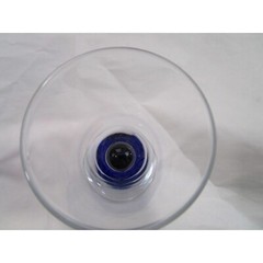 Home Essentials Teardrop Blue Cobalt Stem Cordial NWT Minor Defects A Pair