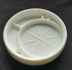 Coaster / Ashtray MILK GLASS McKee Style For Shot Glass Cup Vintage