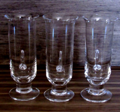 3 DARTINGTON Irish Coffee Glasses 24% Lead Crystal FT83 Vtg 60s MCM Barware NEW