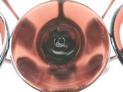 6 Libbey Premiere Brandywine Amethyst Fluted Champagne Glasses Set 8.75″ Elegant