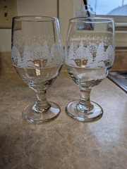 Vintage 1980s Arby’s promotional wine glasses manufactured by Libbey Set Of 2