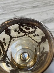 Interglass Italy Crystal Wine Glass 24 Gold Trim