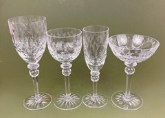 Rogaska Queen Cut Crystal Goblet Hock Wine Sherbet Fluted Champagne Glass CHOICE