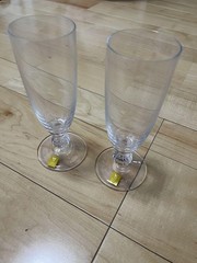 KAGAMI CRYSTAL Champagne Glass 17cm/6.69″ set of 2 Glass Glass Glass Glass