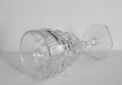 Fostoria AMERICAN PATTERN 10 oz Goblet Clear Elegant Glass Stemware 6 7/8″ tall