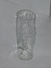 VINTAGE LIBBEY LA FEMME 8 3/4″ & 7″ TALL 3D NUDE WOMAN MAN CLEAR DRINKING GLASS