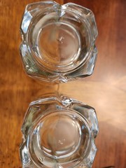 Vintage Libbey Squire Rock Cut Highball Glasses Set of 4 Heavy Base 7” Tall