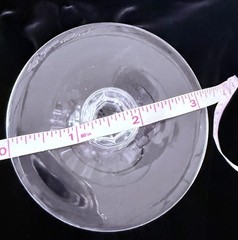 Vintage Crystal Wine Glasses RIVIERA signed VAL ST LAMBERT 6 1/8″ Lot Of 4
