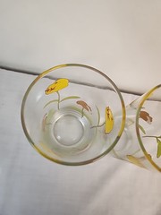 EASTER Ocean Thailand Bunny Rabbit Chicks Highball Glasses 6 3/4″ TUMBLERS (2)