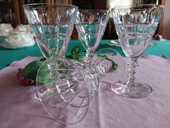 Vintage Hawkes, cut crystal (set of 4) wine/cordial stemware 4 Oz