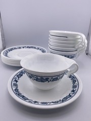 16 Piece Corelle Old Town Blue Tea Ware Set
