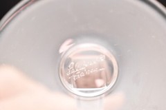 SET 4 LALIQUE Crystal Glasses PHALSBOURG ART DECO Wine Bordeaux / Sherry