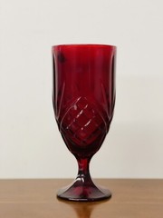 Vintage Shannon by Godinger Dublin Red Irish Crystal Goblet