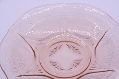 Hazel Atlas ROYAL LACE Pink Saucer 5-3/4″ Depression Glass